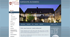 Desktop Screenshot of burghotel-blomberg.de